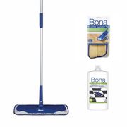 Bona Mop Microfibra + Refil Aplicador lã sintética +  Refresher Piso Frio  - 1L