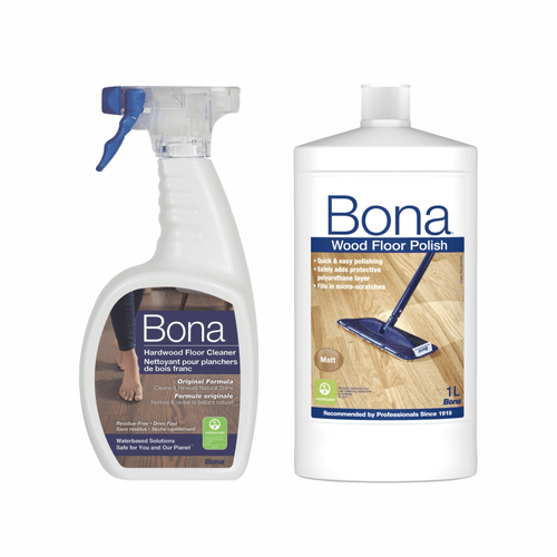 Kit Bona®:  Limpador Piso De Madeira 946ml e Refresher Piso de Madeira - 1L